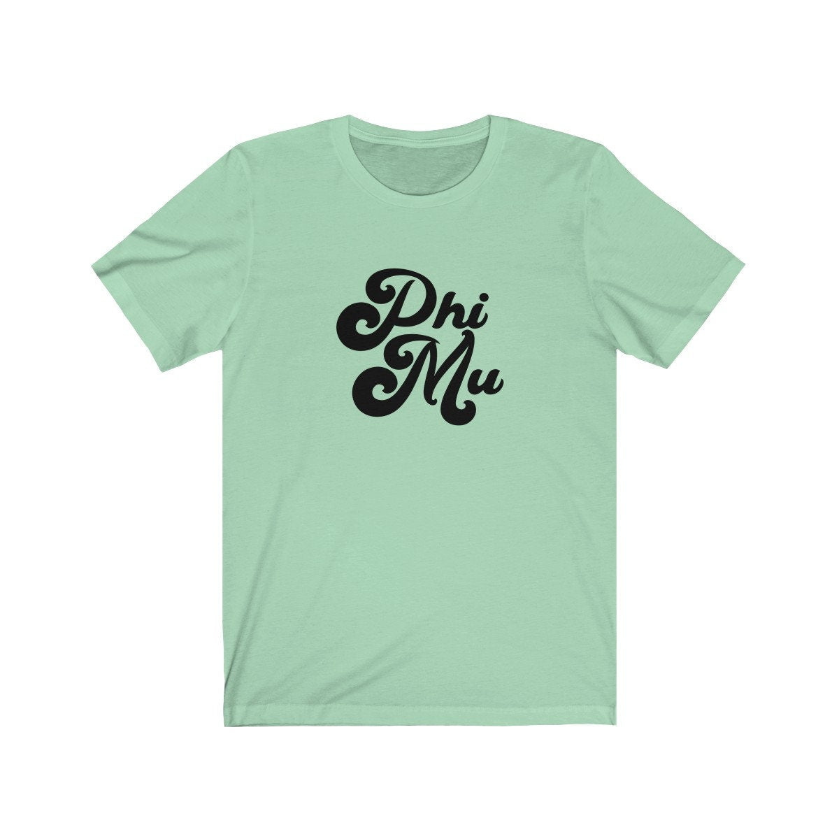 Phi Mu Vintage Tee | Bella + Canvas Unisex Jersey Short Sleeve Tee