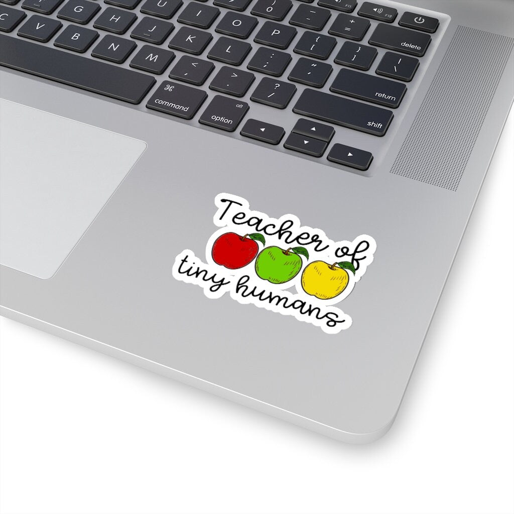 Teacher of Tiny Humans Sticker with Apples | Teacher Gift | Teacher Apple | Teacher Label | Teacher Planner | Educator