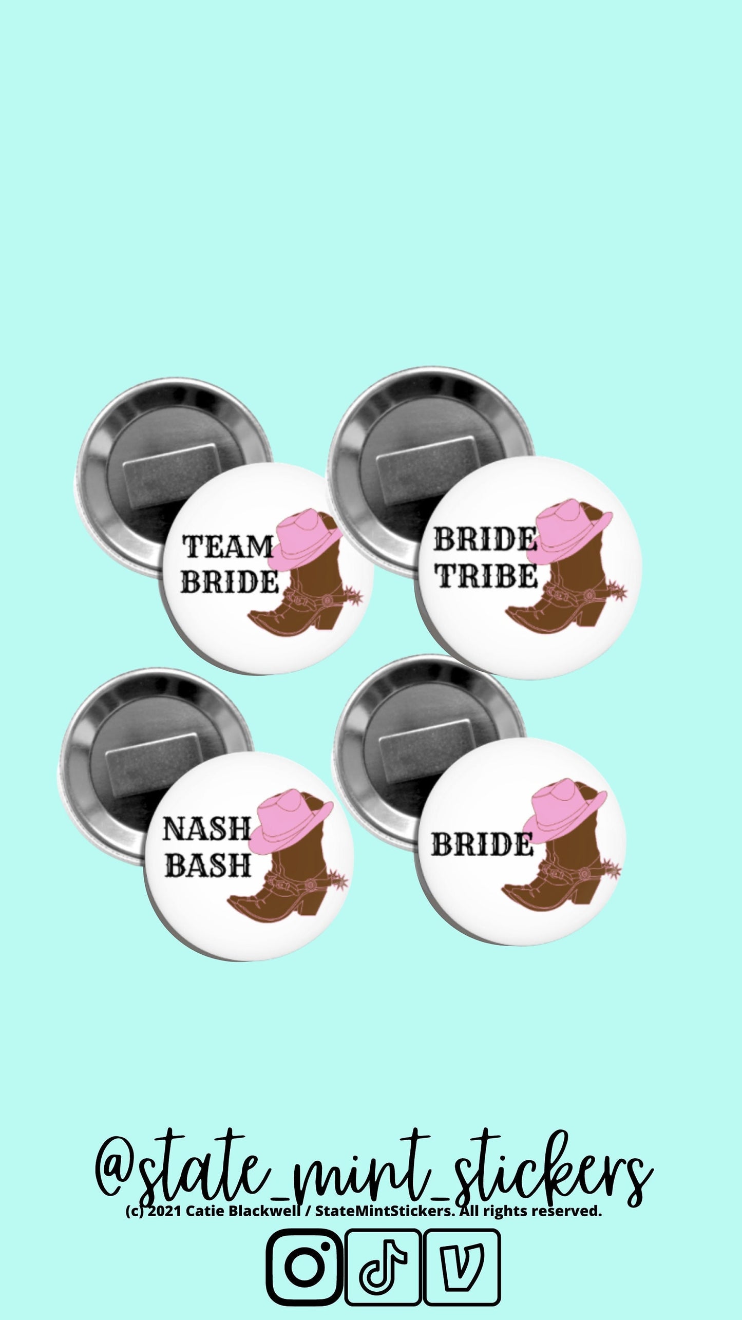 Bachelorette Party Buttons | Bach Party Favors | Nashville Bachelorette | Bridal Party | Bride Tribe | Nash Bash