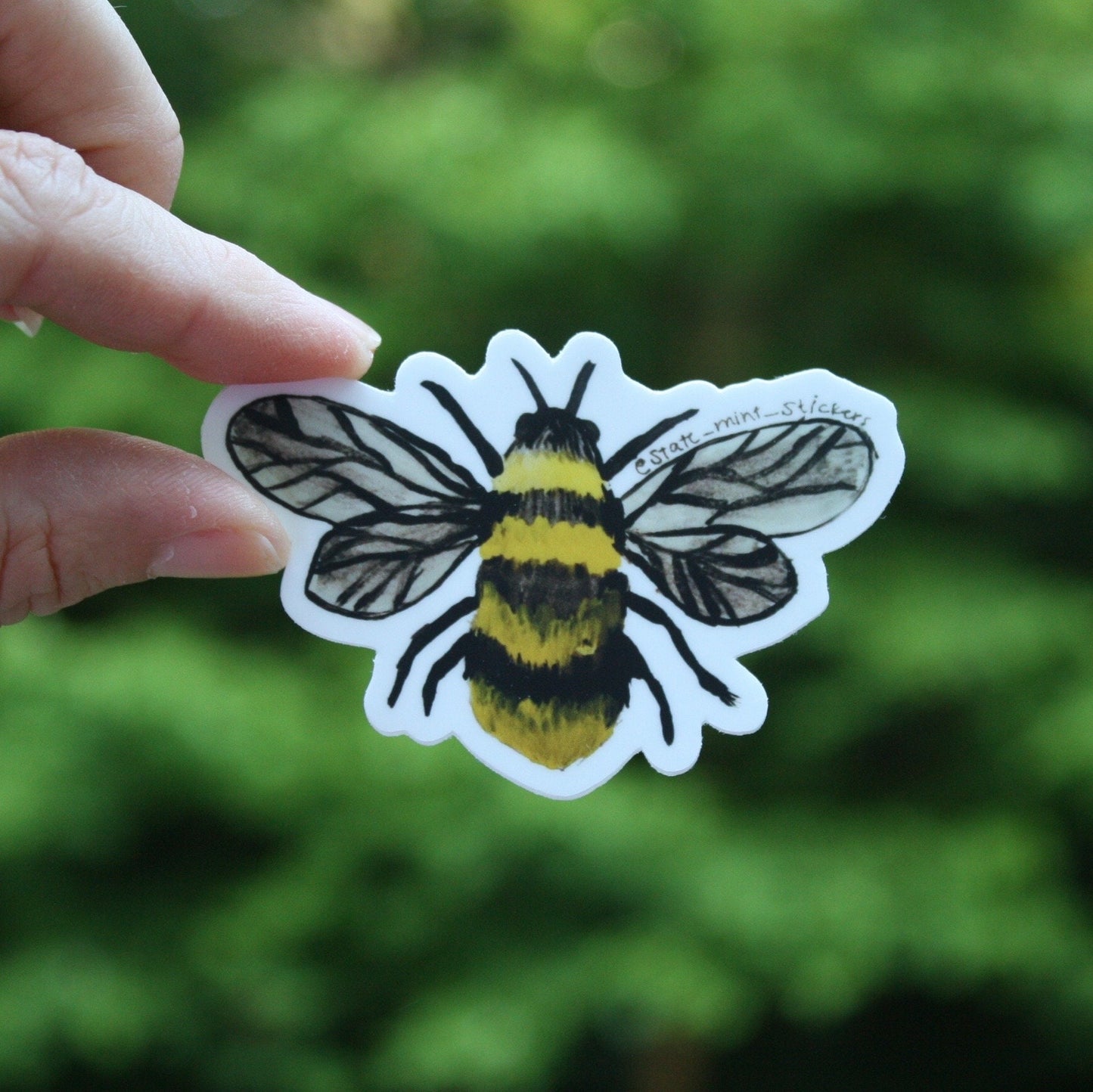Bumble Bee Sticker / Decal / Vinyl | 3" Tall | For Car, Laptop, Phone, Water Bottle, Flask, Cooler
