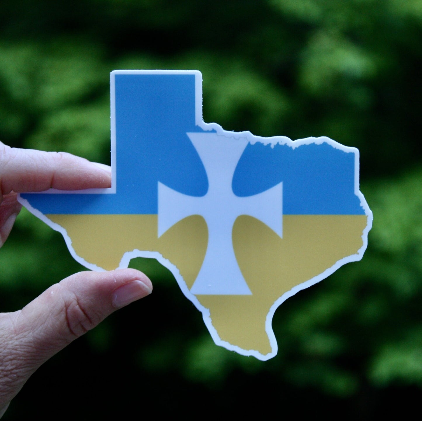 Sigma Chi Fraternity Texas State Shaped Sticker