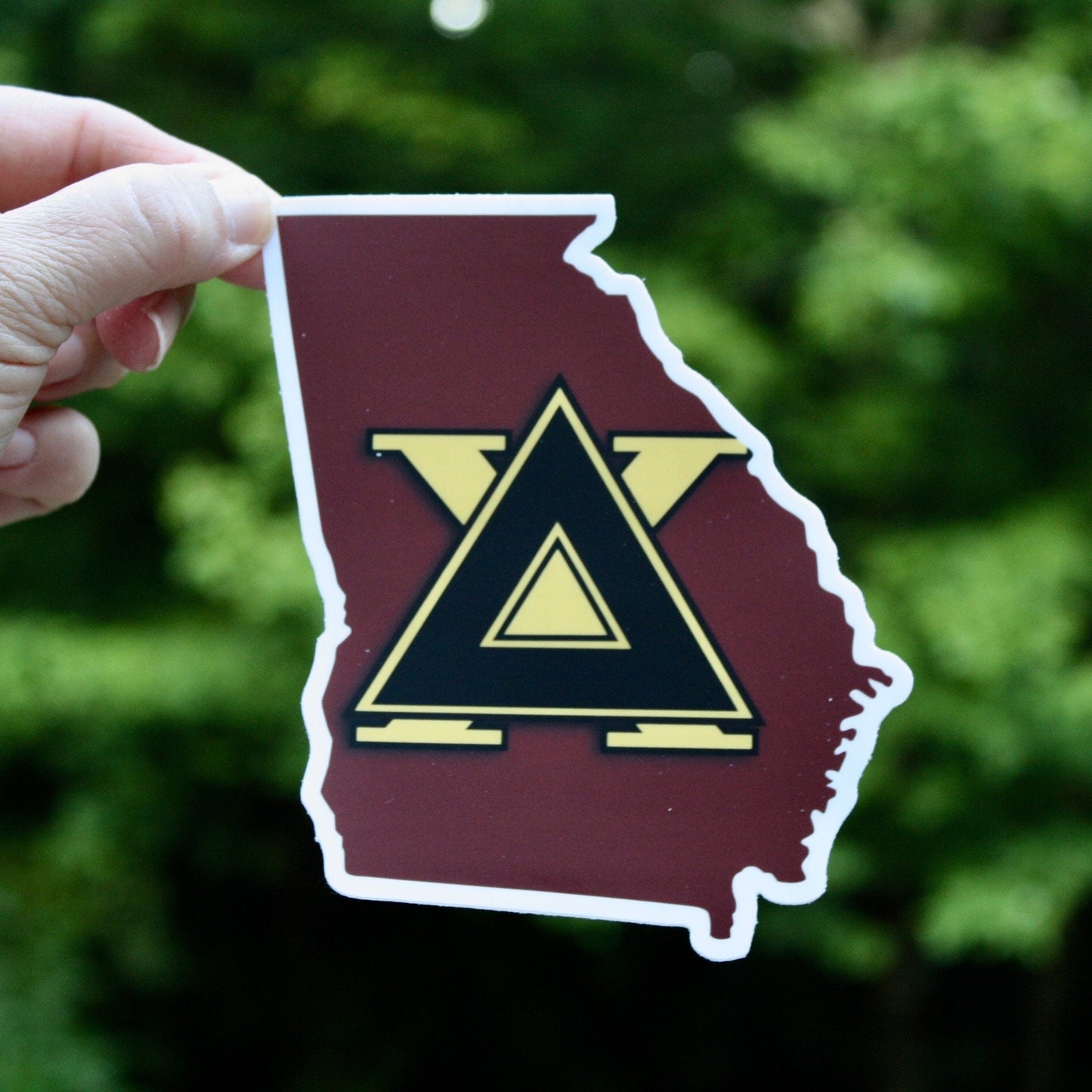 Delta Chi Fraternity Georgia State-Shaped Sticker / Decal |  for Car, Laptop, Mug, Cup, Cooler, Planner