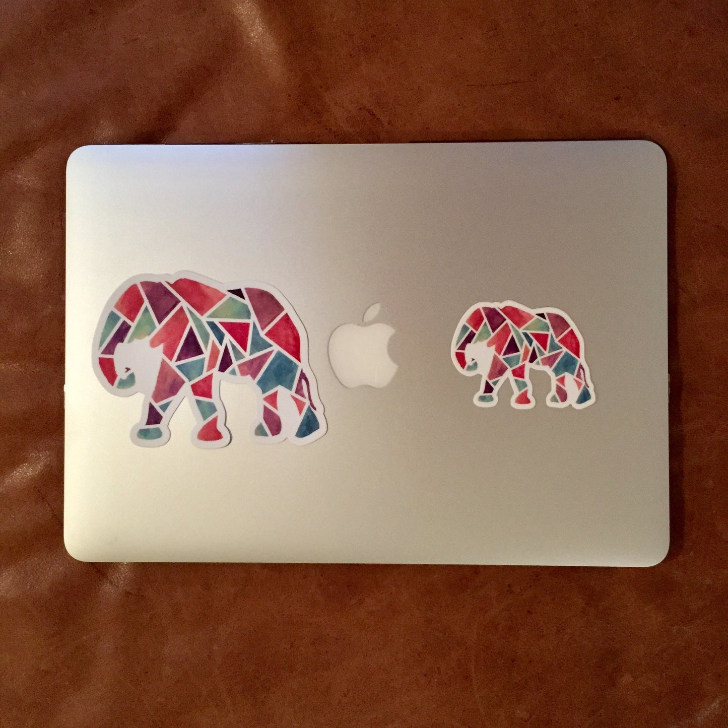 Watercolor Elephant Sticker waterproof, dishwasher safe, outdoor vinyl, laptop, computer, car, window, yeti cooler, water bottle