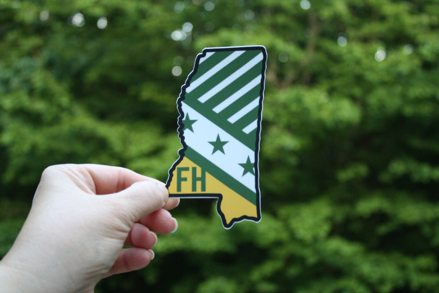 FarmHouse Fraternity Sticker 5” Mississippi State-Shaped