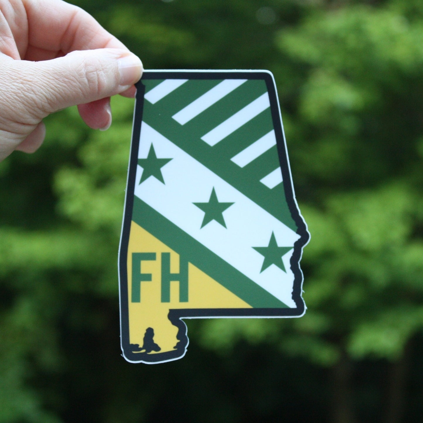 FarmHouse Fraternity Alabama State Shaped Sticker | FarmHouse Troy, Troy University