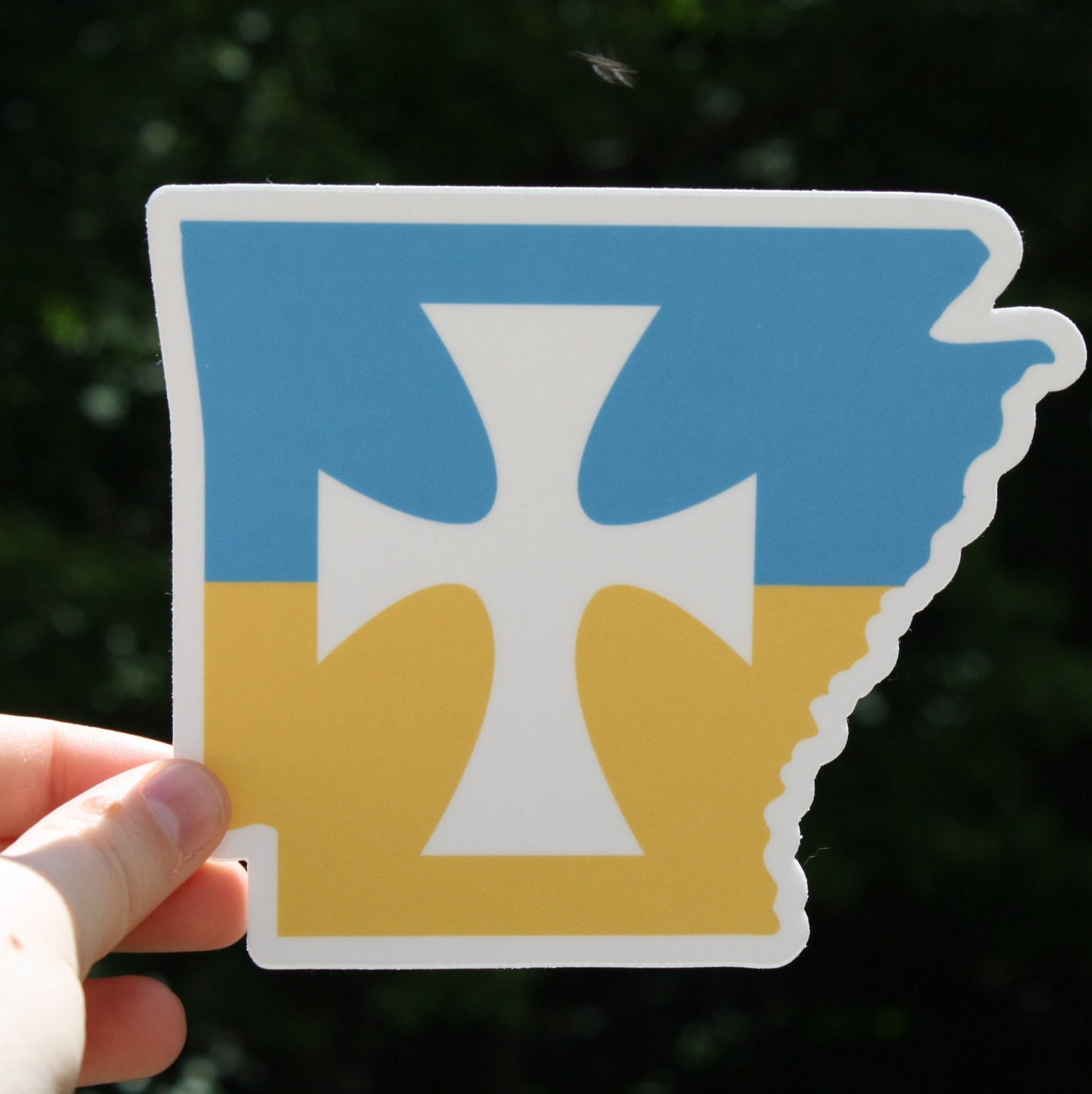 Sigma Chi Fraternity Arkansas State Shaped Sticker | 4.75"