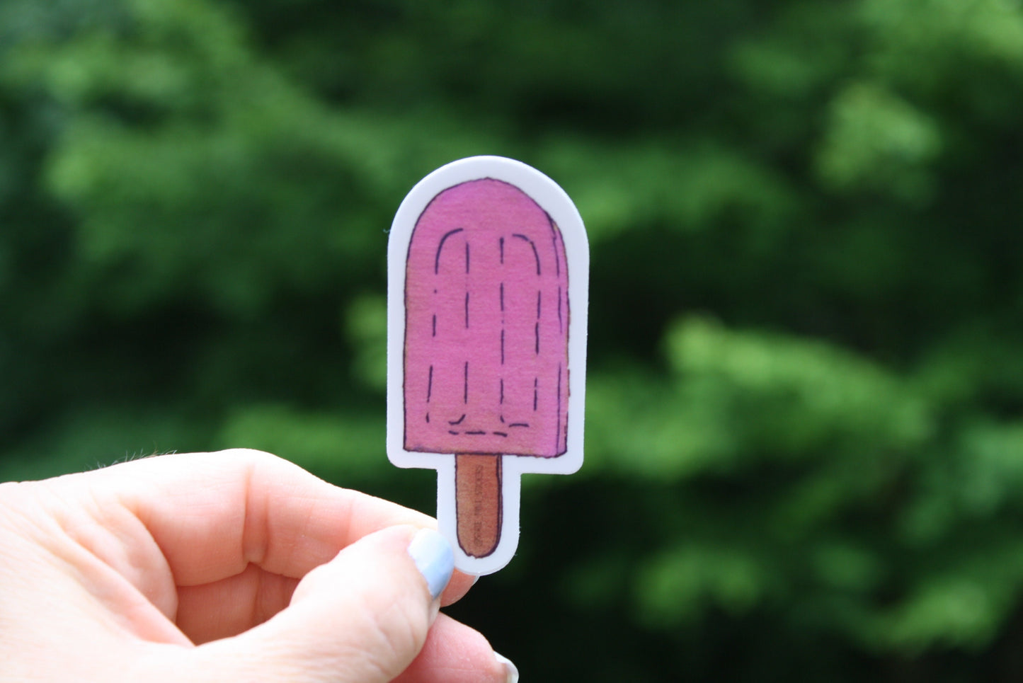Pink Popsicle Sticker waterproof, dishwasher safe, outdoor vinyl, laptop, computer, car, window, yeti cooler, water bottle