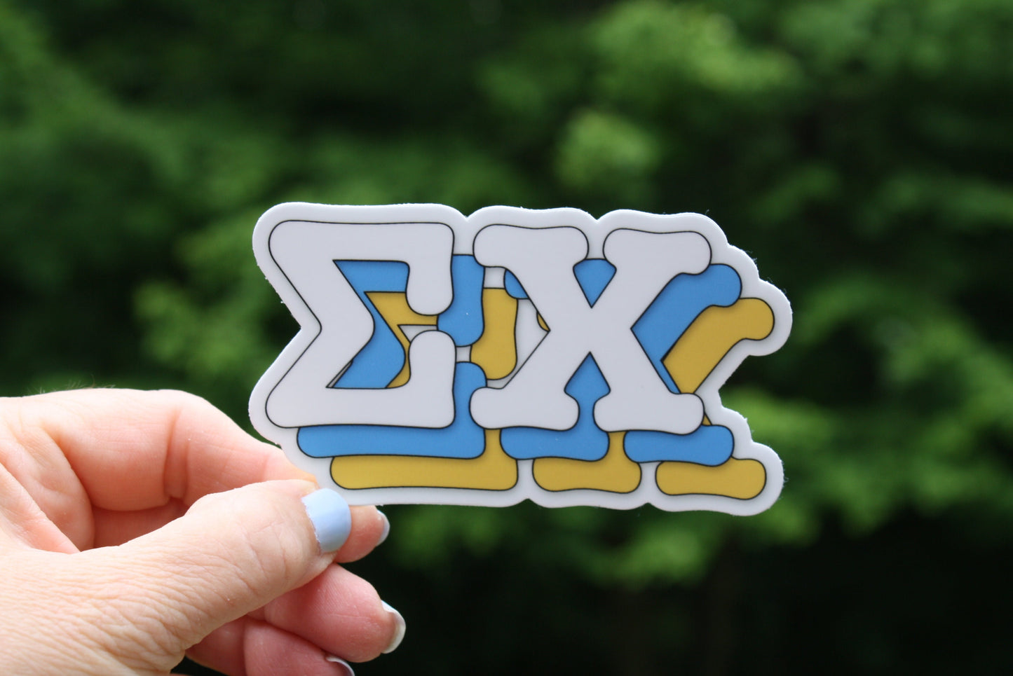 Sigma Chi Fraternity Letters Sticker  / Decal |  for Car, Laptop, Mug, Cup, Cooler, Planner