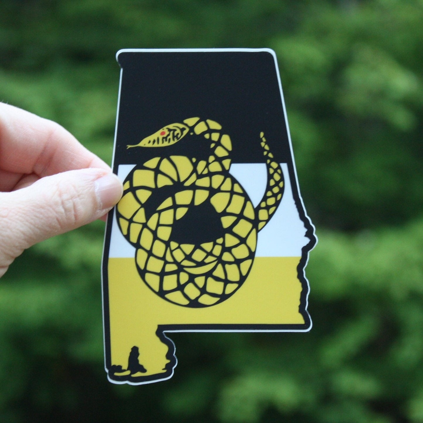 Sigma Nu Fraternity Sticker 5” Alabama State-Shaped | Huntsville, Bama, South Alabama, USA, Tuscaloosa