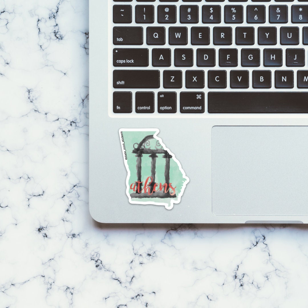 Georgia Arches Sticker / Decal 3" Tall | Athens | Perfect for Car, Laptop, Water Bottle, Cooler, Flask