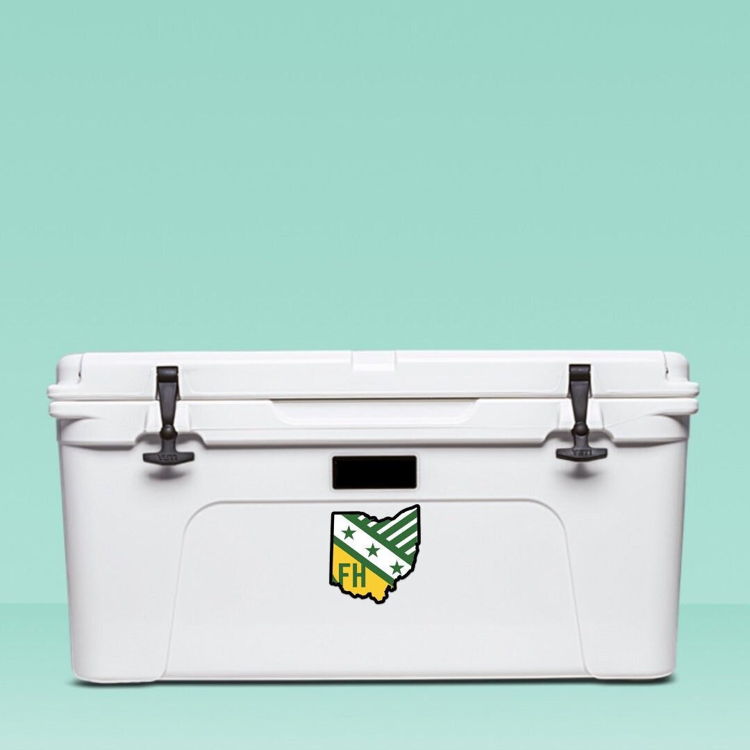 FarmHouse Fraternity Ohio State-Shaped Sticker