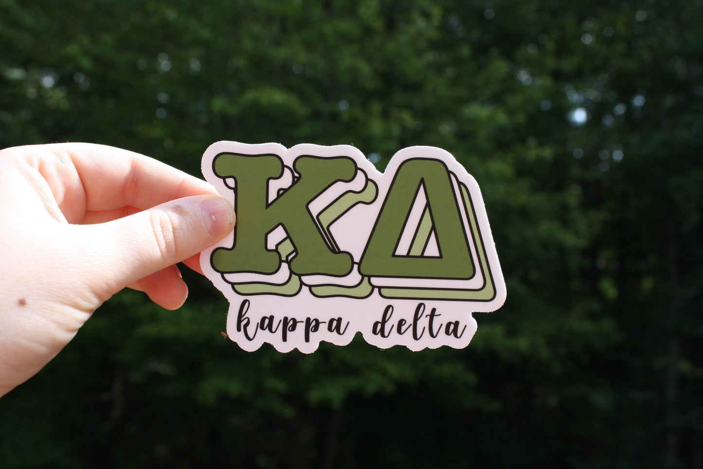 Kappa Delta Sorority Greek Letters Sticker