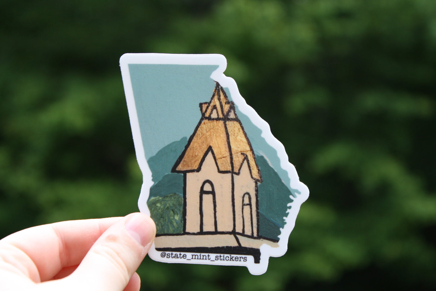 UNG Dahlonega Sticker | Price Memorial Steeple University North Georgia waterproof, dishwasher safe, outdoor vinyl, laptop, computer, car