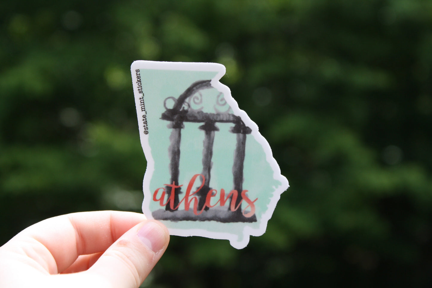 Georgia Arches Sticker / Decal 3" Tall | Athens | Perfect for Car, Laptop, Water Bottle, Cooler, Flask
