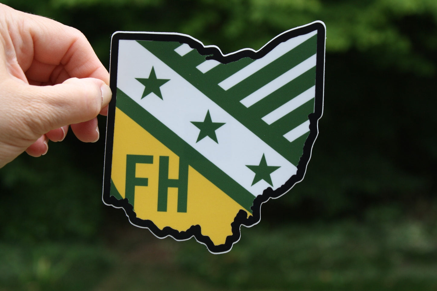 FarmHouse Fraternity Ohio State-Shaped Sticker