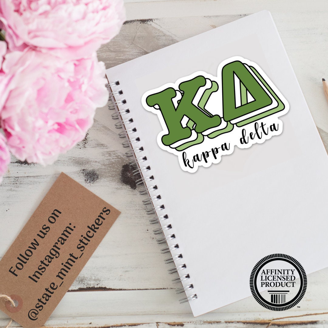 Kappa Delta Sorority Greek Letters Sticker