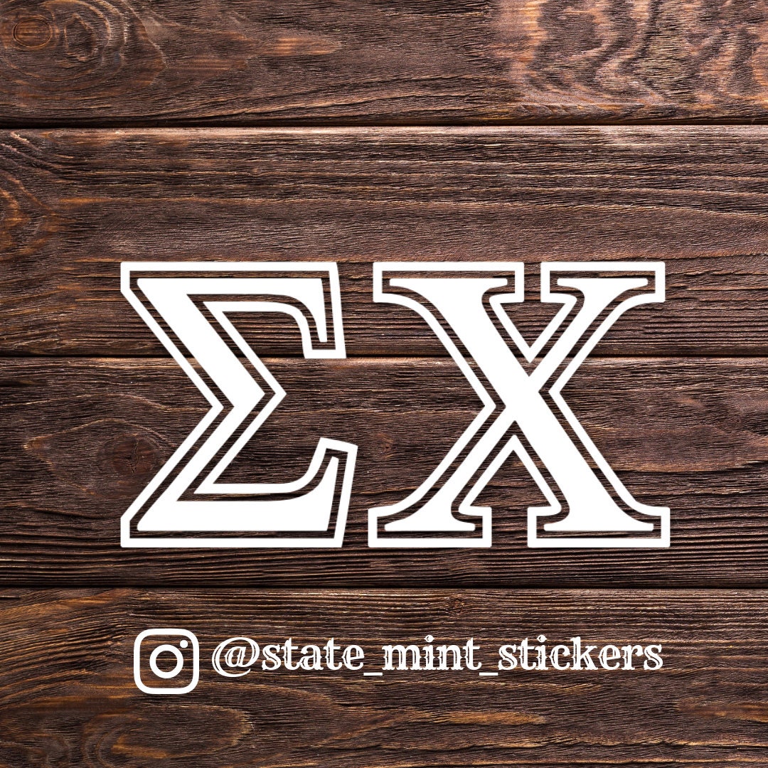 Sigma Chi Fraternity Sticker / Decal for Car, Laptop, or Yeti / Decal |  for Car, Laptop, Mug, Cup, Cooler, Planner, vinyl, waterproof,