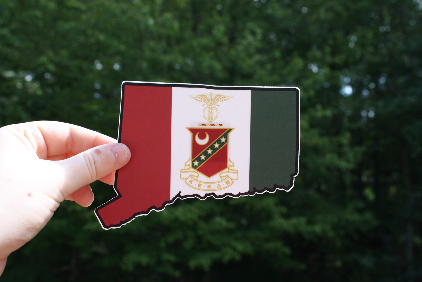 Kappa Sigma Connecticut State-Shaped Sticker