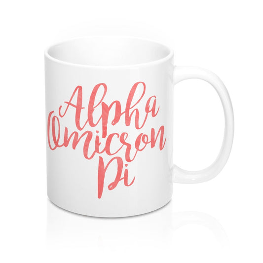 Alpha Omicron Pi Sorority Mug 11Oz