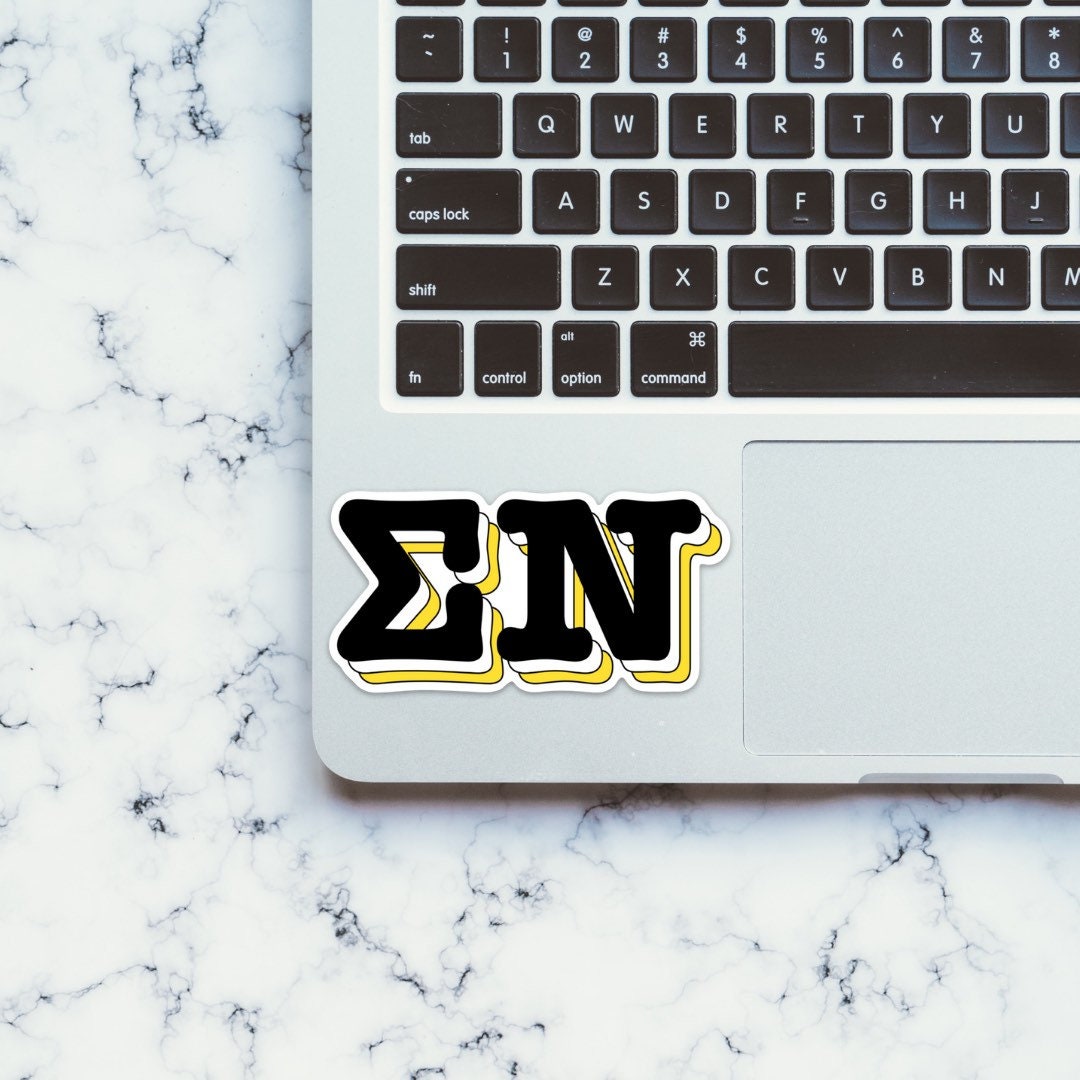 Sigma Nu Fraternity Letters Sticker