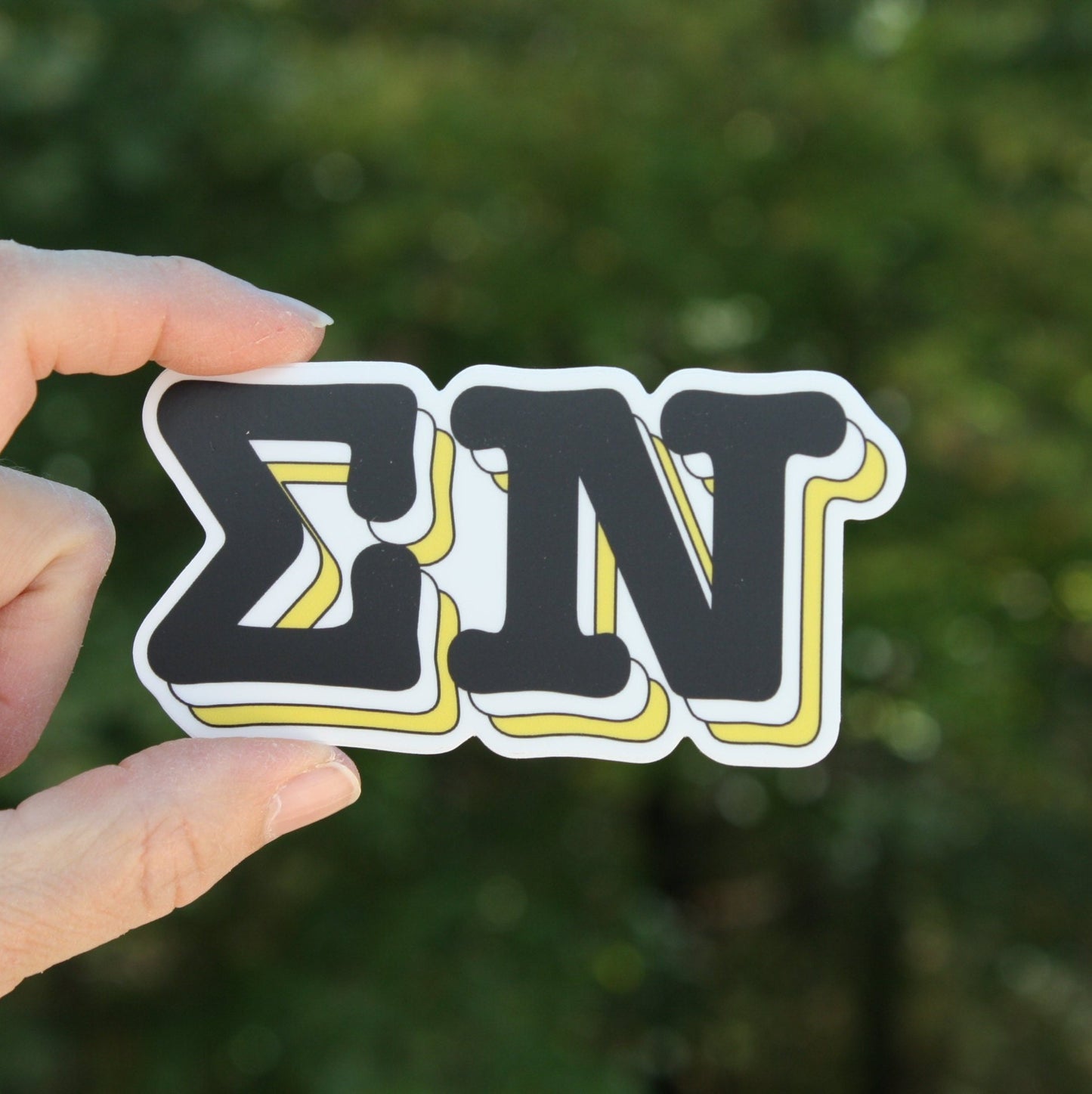 Sigma Nu Fraternity Letters Sticker