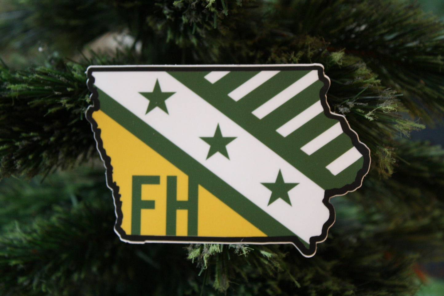 FarmHouse Fraternity Sticker Iowa State-Shaped