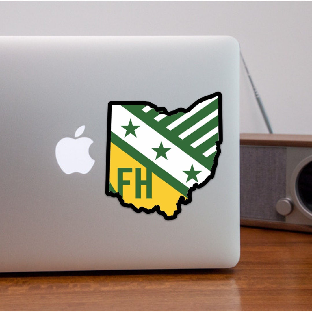 FarmHouse Fraternity Ohio State-Shaped Sticker