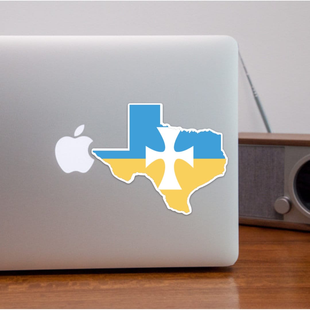 Sigma Chi Fraternity Texas State Shaped Sticker