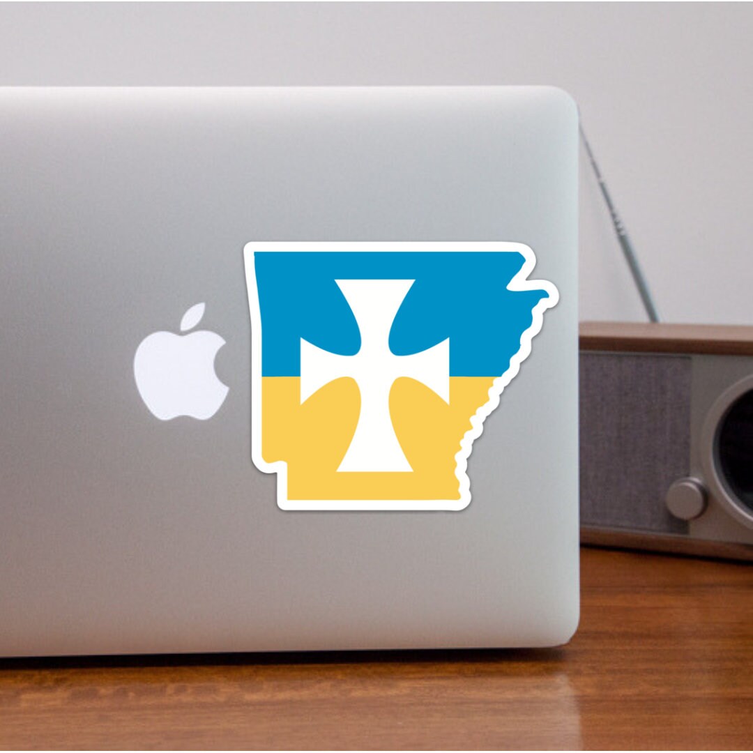 Sigma Chi Fraternity Arkansas State Shaped Sticker | 4.75"