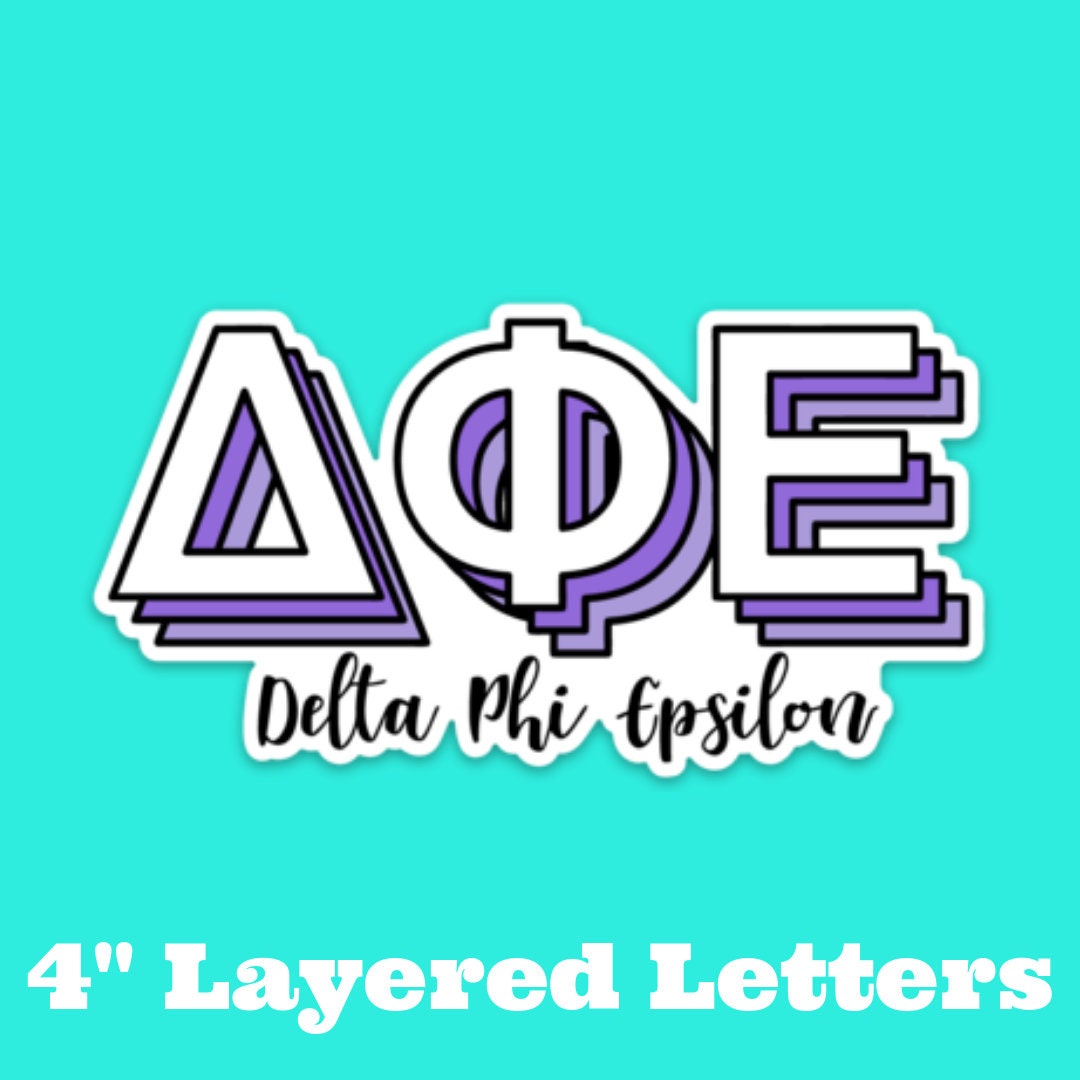 Delta Phi Epsilon Sorority Stickers Bulk Order | PERFECT for BID DAY! Group / Bulk / Chapter Wide Sticker Order