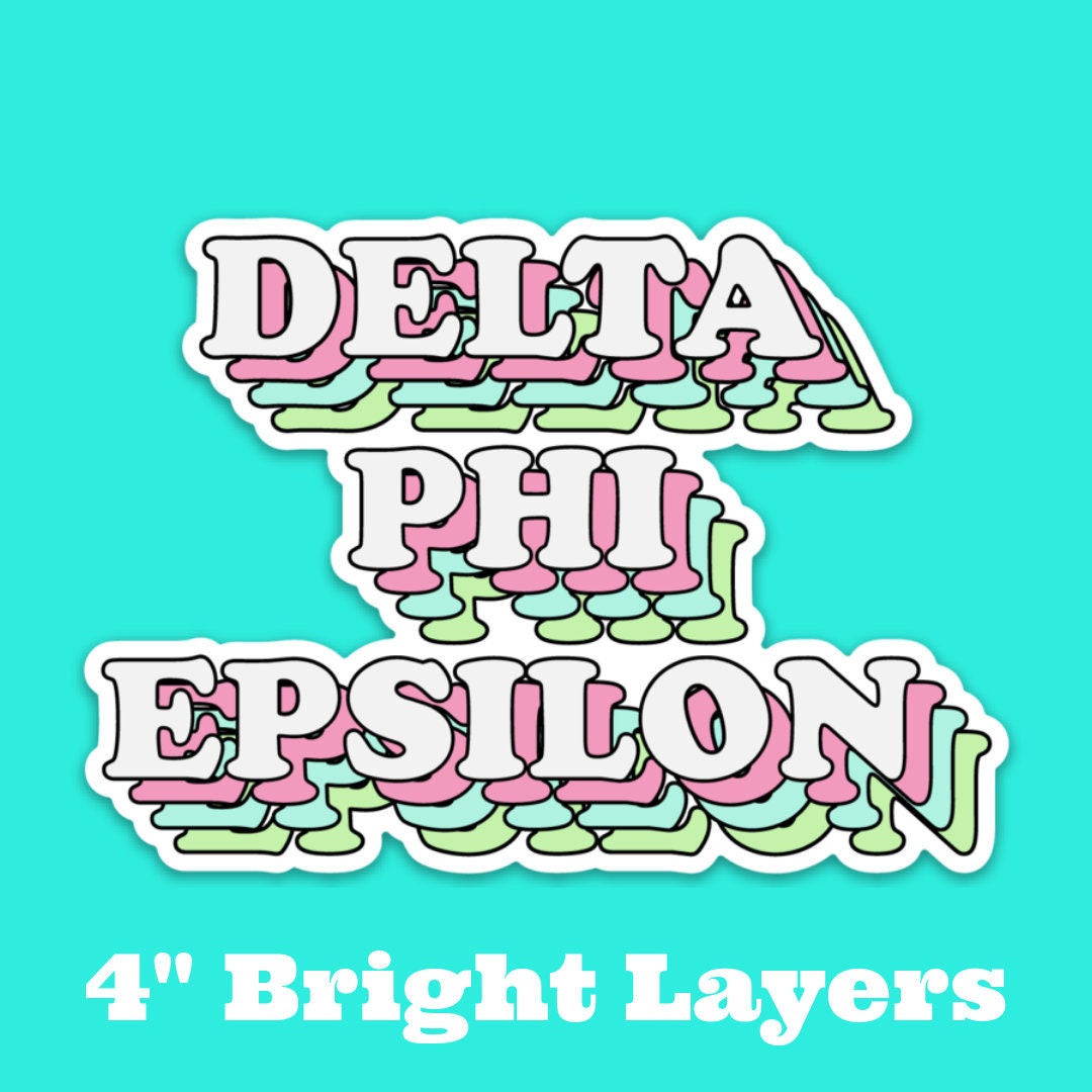 Delta Phi Epsilon Sorority Stickers Bulk Order | PERFECT for BID DAY! Group / Bulk / Chapter Wide Sticker Order