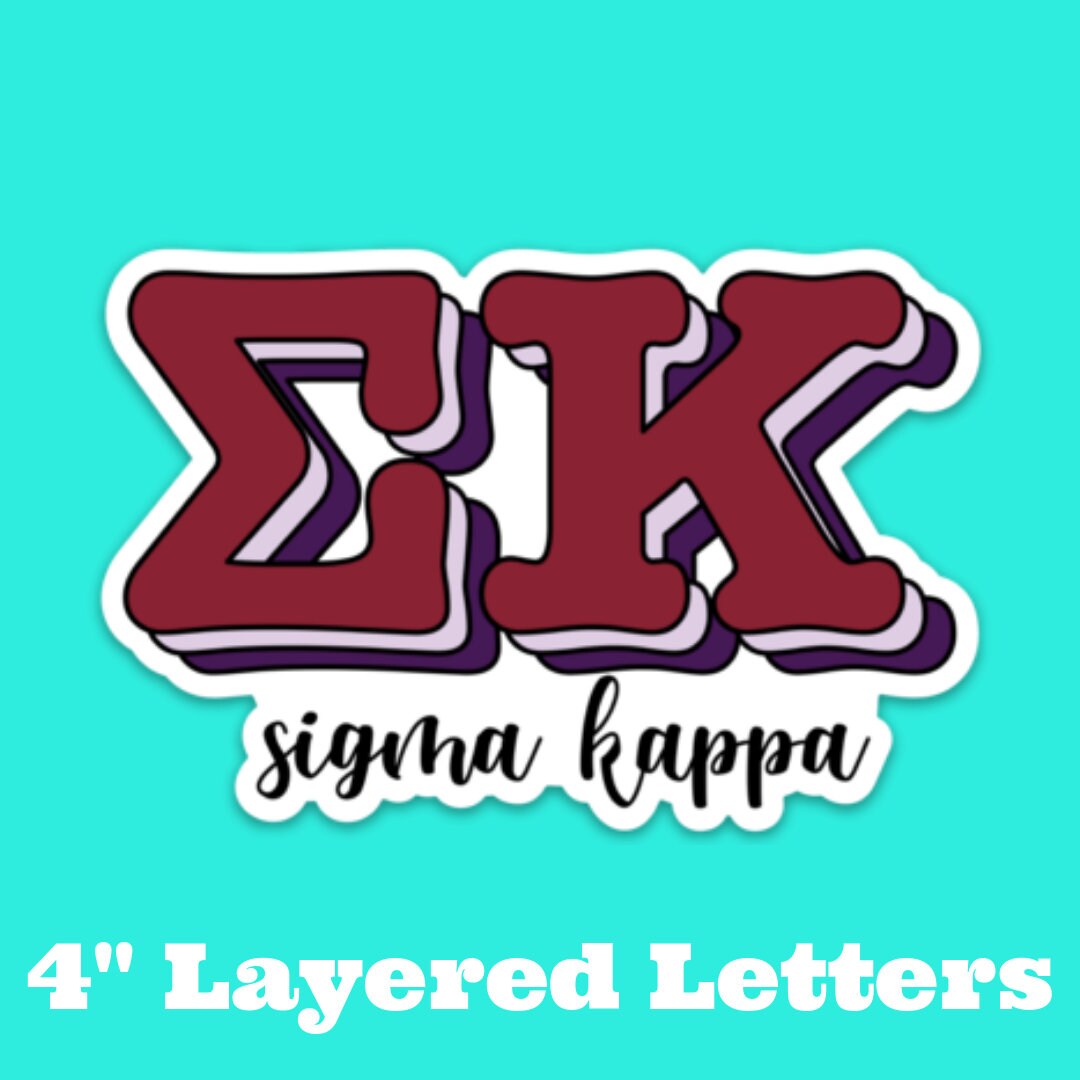 Sigma Kappa Sorority Stickers Bulk Order | PERFECT for BID DAY! Group / Bulk / Chapter Wide Sticker Order