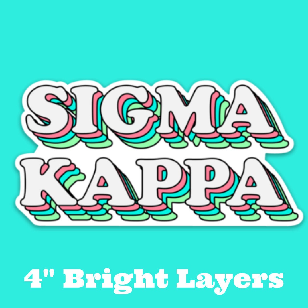 Sigma Kappa Sorority Stickers Bulk Order | PERFECT for BID DAY! Group / Bulk / Chapter Wide Sticker Order