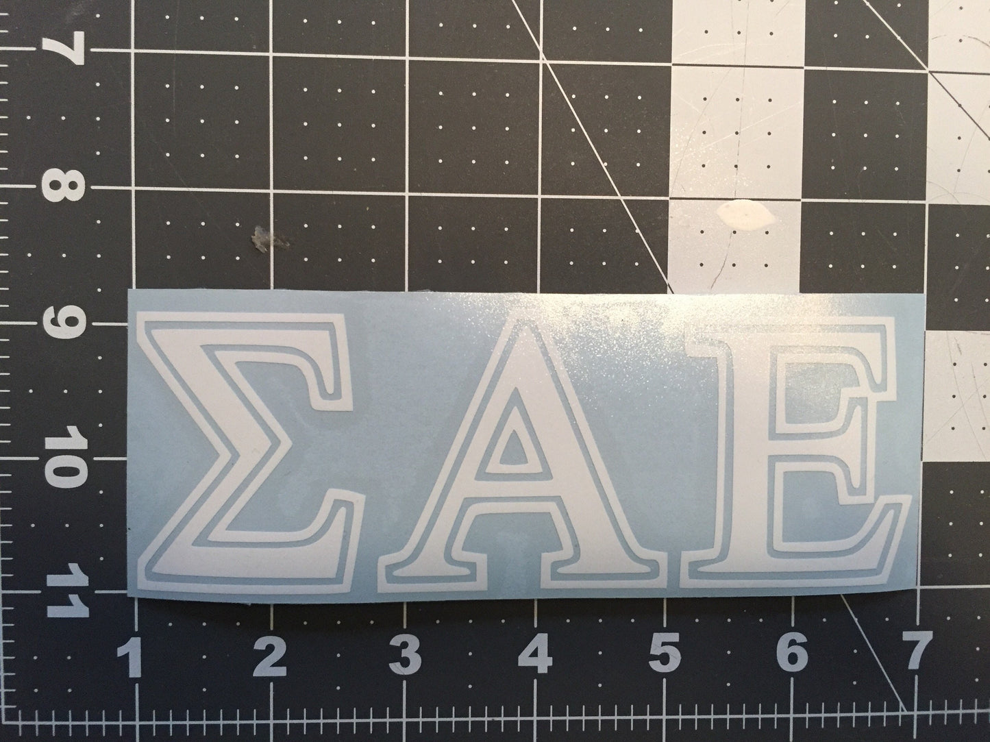 Sigma Alpha Epsilon Fraternity Vinyl Transfer Decal |  for Car, Laptop, Mug, Cup, Cooler, Planner, vinyl, waterproof, dishwasher safe