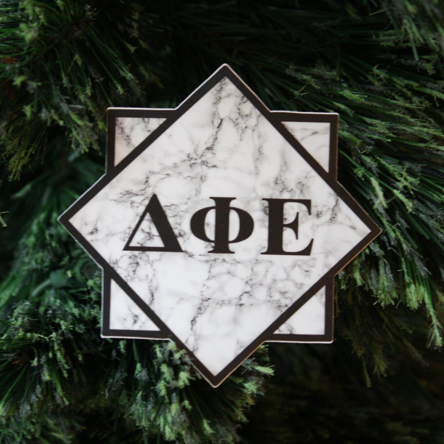 Delta Phi Epsilon Sorority | Marble | Vinyl Sticker / Decal