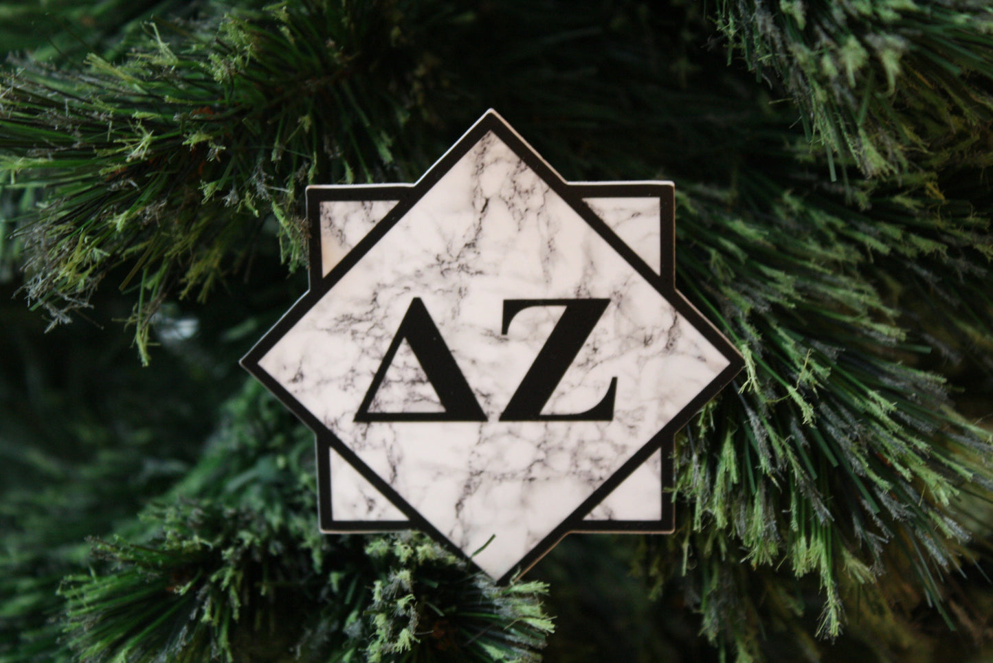 Delta Zeta Sorority Marble Sticker