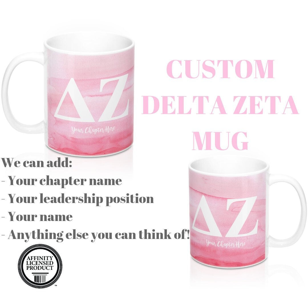 Delta Zeta | Personalized Sorority Mug | 11 oz.