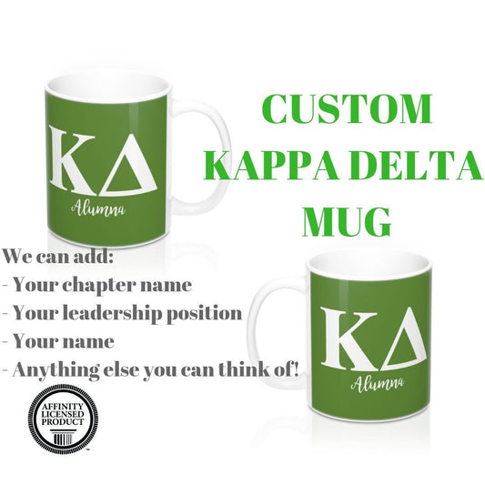 Kappa Delta | Personalized Sorority Mug | 11 oz.