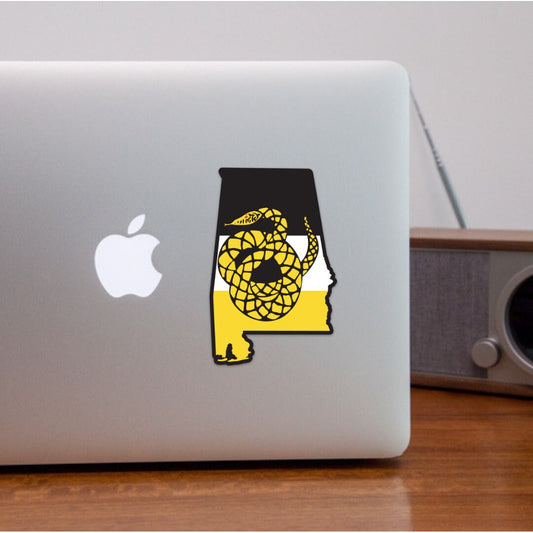 Sigma Nu Fraternity Sticker 5” Alabama State-Shaped | Huntsville, Bama, South Alabama, USA, Tuscaloosa
