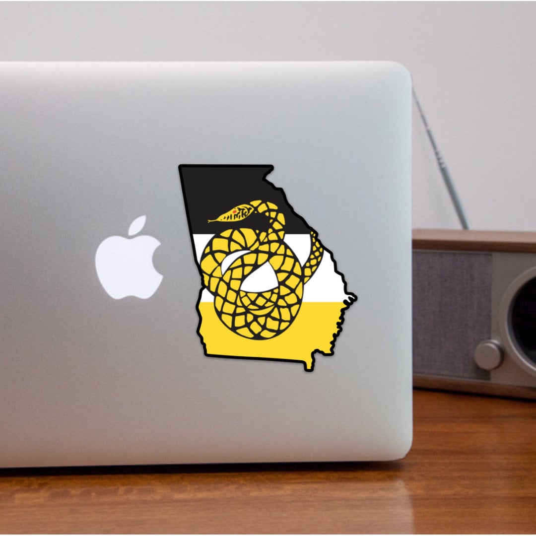 Sigma Nu Fraternity Georgia State-Shaped Sticker