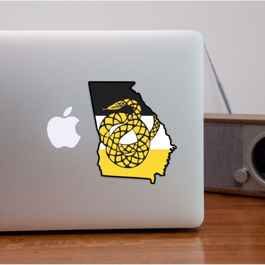 Sigma Nu Fraternity Georgia State-Shaped Sticker