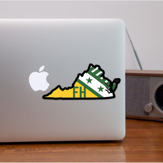 FarmHouse Fraternity Virginia State-Shaped Sticker
