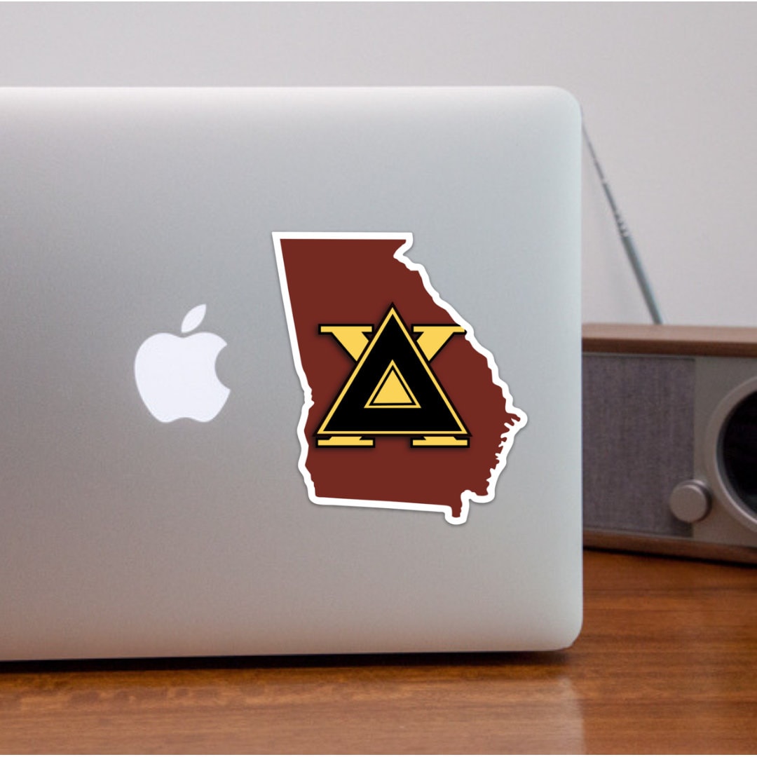 Delta Chi Fraternity Georgia State-Shaped Sticker / Decal |  for Car, Laptop, Mug, Cup, Cooler, Planner