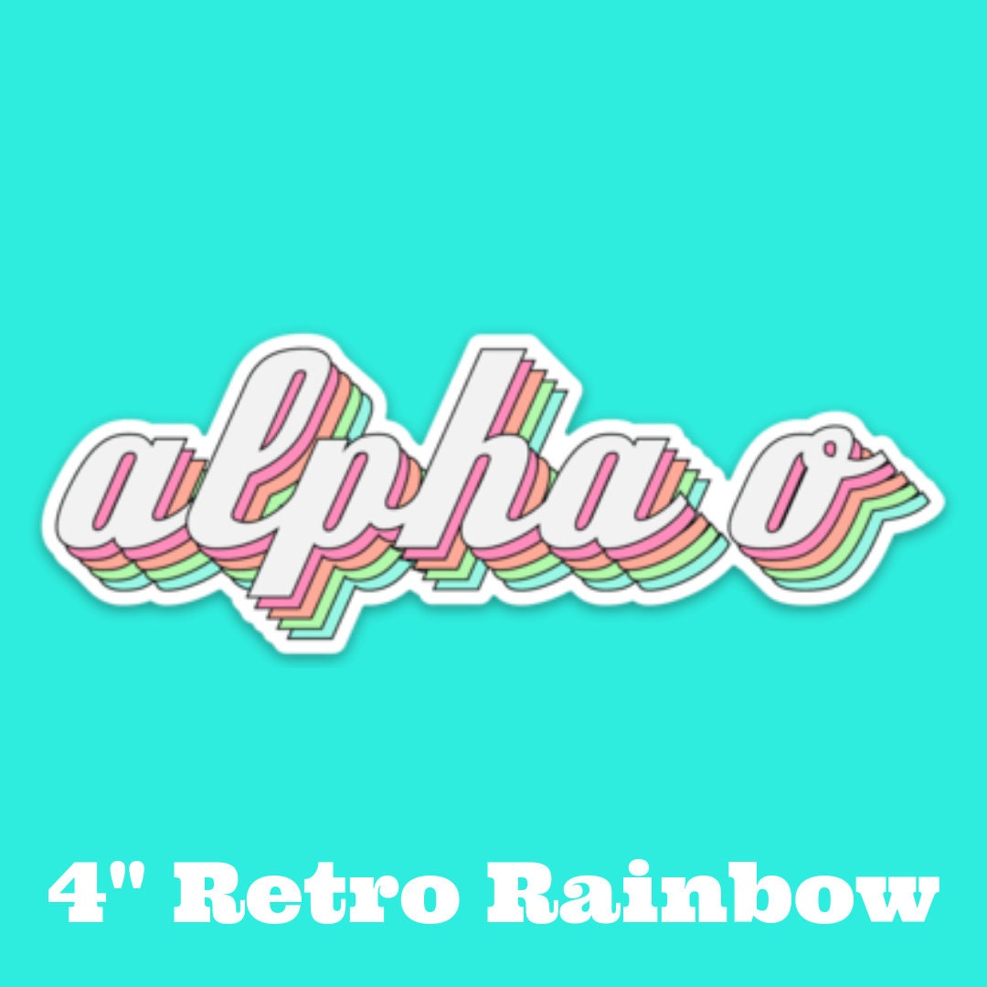Alpha Omicron Pi Sorority Stickers Bulk Order | PERFECT for BID DAY! Group / Bulk / Chapter Wide Sticker Order