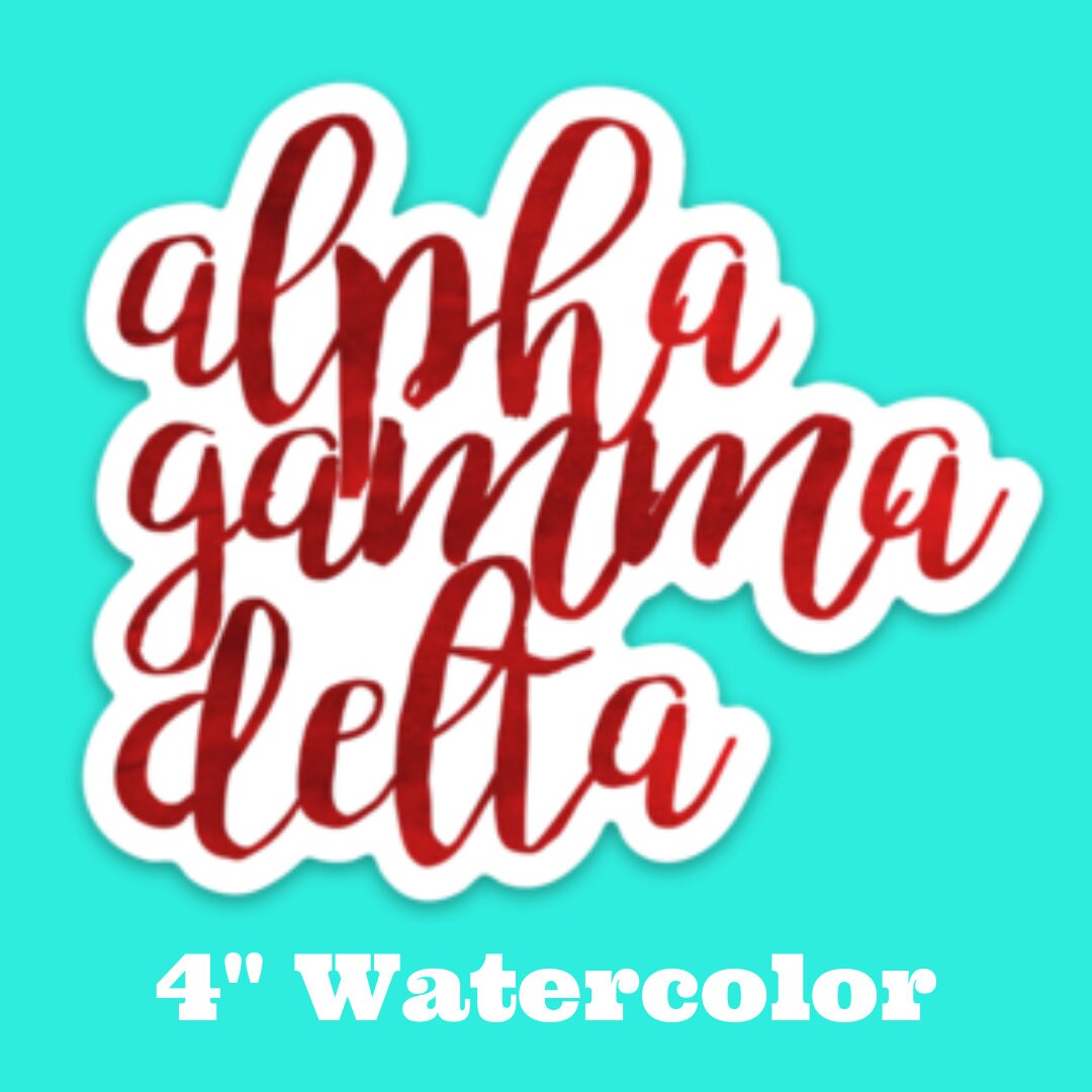 Alpha Gamma Delta Sorority Stickers Bulk Order | PERFECT for BID DAY! Group / Bulk / Chapter Wide Sticker Order