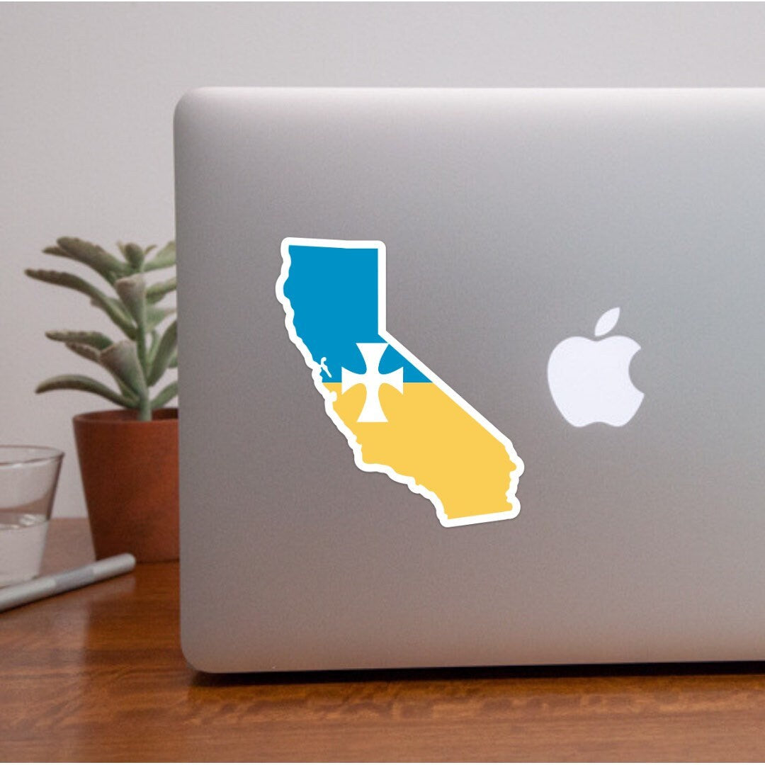 Sigma Chi Fraternity Stickers 5" California State Shaped