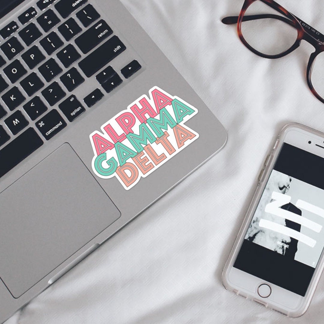 Alpha Gamma Delta Sorority Sticker , alpha gam, agd, for laptop, car, water bottle, yeti, indoor outdoor vinyl, waterproof, dishwasher