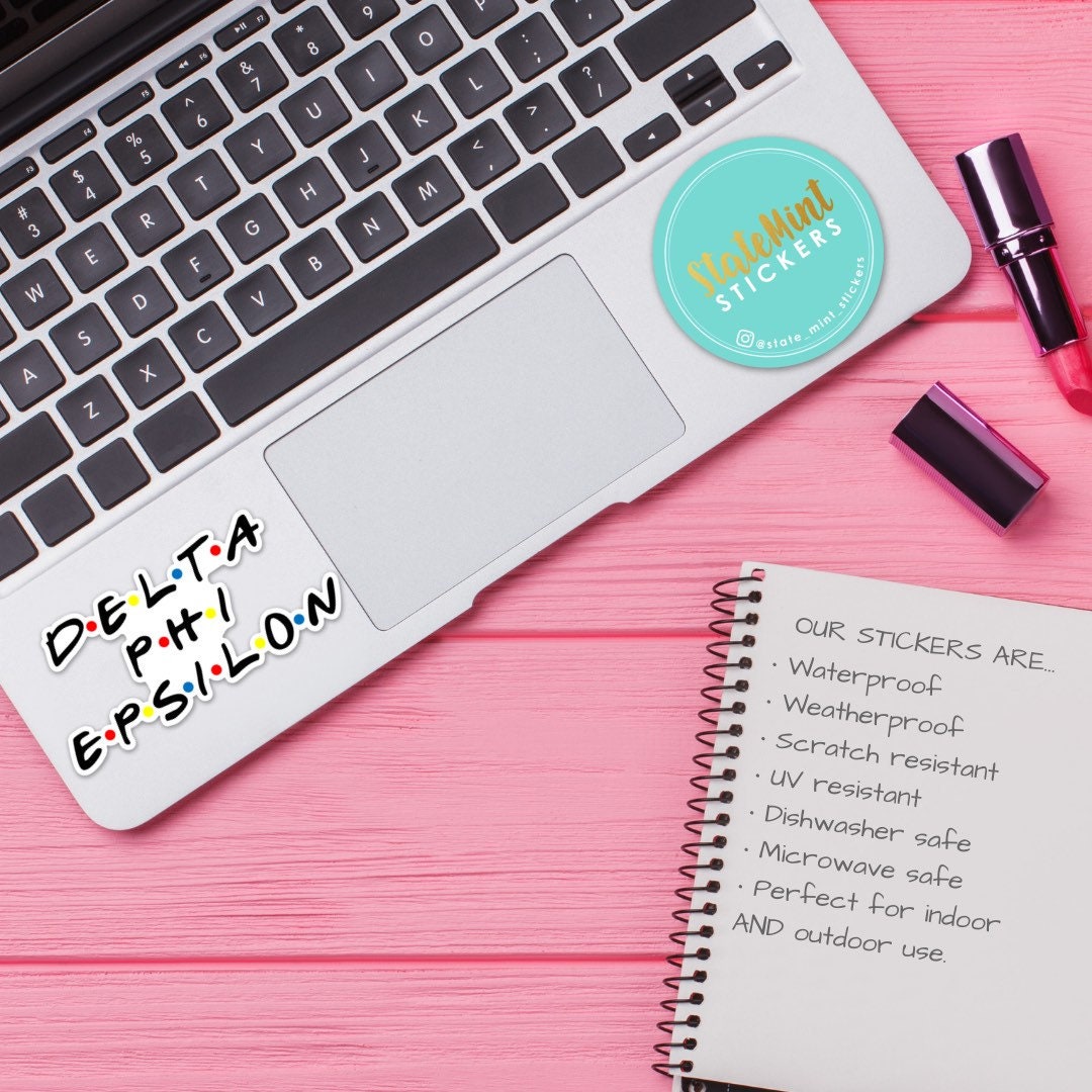 Delta Phi Epsilon Sorority Friends Sticker  | 4" Wide