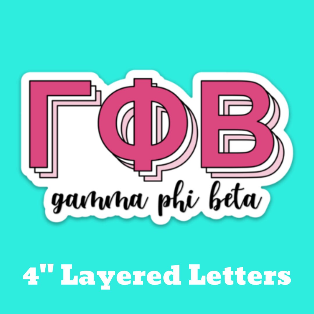 Gamma Phi Beta Sorority Stickers Bulk Order | PERFECT for BID DAY! Group / Bulk / Chapter Wide Sticker Order