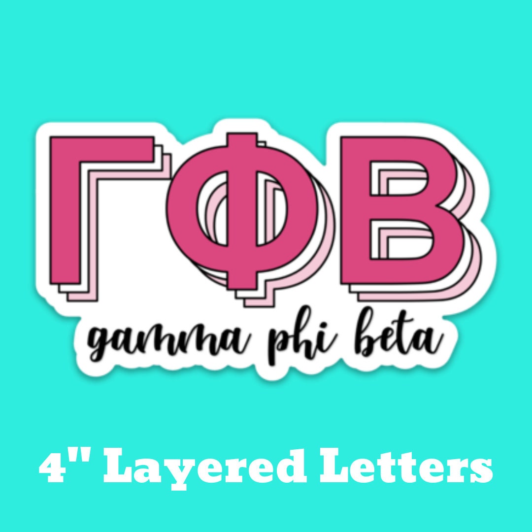 Gamma Phi Beta Sorority Stickers Bulk Order | PERFECT for BID DAY! Group / Bulk / Chapter Wide Sticker Order
